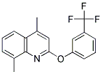 4,8-DIMETHYL-2-QUINOLINYL 3-(TRIFLUOROMETHYL)PHENYL ETHER Struktur