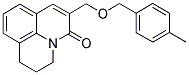 2,3-DIHYDRO-6-[(4-METHYLBENZYLOXY)METHYL]-(1H,5H)-BENZO[IJ]QUINOLIZIN-5-ONE Struktur