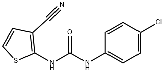 N-(4-CHLOROPHENYL)-N'-(3-CYANO-2-THIENYL)UREA Struktur