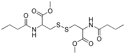 METHYL 2-(BUTYRYLAMINO)-3-([2-(BUTYRYLAMINO)-3-METHOXY-3-OXOPROPYL]DITHIO)PROPANOATE Struktur