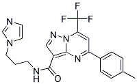 N-[3-(1H-IMIDAZOL-1-YL)PROPYL]-5-(4-METHYLPHENYL)-7-(TRIFLUOROMETHYL)PYRAZOLO[1,5-A]PYRIMIDINE-3-CARBOXAMIDE Struktur