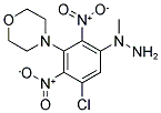 4-[3-CHLORO-5-(1-METHYLHYDRAZINO)-2,6-DINITROPHENYL]MORPHOLINE Struktur