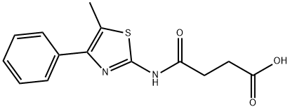 4-[(5-METHYL-4-PHENYL-1,3-THIAZOL-2-YL)AMINO]-4-OXOBUTANOIC ACID Struktur