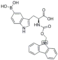 FMOC-L-TRP(5-B(OH)2) Struktur