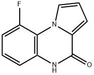 9-FLUOROPYRROLO[1,2-A]QUINOXALIN-4(5H)-ONE Struktur