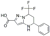 5-PHENYL-7-TRIFLUOROMETHYL-4,5,6,7-TETRAHYDRO-PYRAZOLO[1,5-A]PYRIMIDINE-2-CARBOXYLIC ACID Struktur