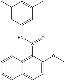 N-(3,5-DIMETHYLPHENYL)-2-METHOXY-1-NAPHTHALENESULFINAMIDE Struktur