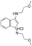 (1-(1-AZA-3-METHOXYPROPYLIDENE)INDEN-3-YL)(2-METHOXYETHYL)AMINE, HYDROCHLORIDE Struktur