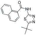 N-(5-TERT-BUTYL-1,3,4-THIADIAZOL-2-YL)-1-NAPHTHAMIDE Struktur