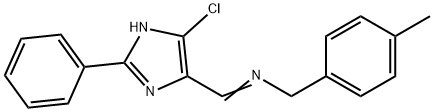 N-[(5-CHLORO-2-PHENYL-1H-IMIDAZOL-4-YL)METHYLENE](4-METHYLPHENYL)METHANAMINE Struktur