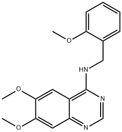 6,7-DIMETHOXY-N-(2-METHOXYBENZYL)-4-QUINAZOLINAMINE Struktur