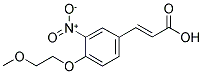 3-[4-(2-METHOXYETHOXY)-3-NITROPHENYL]ACRYLIC ACID Struktur