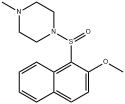 1-[(2-METHOXY-1-NAPHTHYL)SULFINYL]-4-METHYLPIPERAZINE Struktur