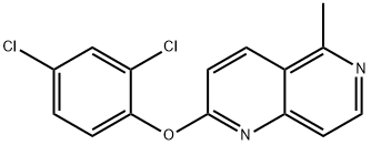 2,4-DICHLOROPHENYL 5-METHYL[1,6]NAPHTHYRIDIN-2-YL ETHER Struktur