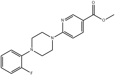 METHYL 6-[4-(2-FLUOROPHENYL)PIPERAZINO]NICOTINATE Struktur