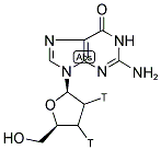 2',3'-DIDEOXYGUANOSINE, [2',3'-3H(N)]- Struktur