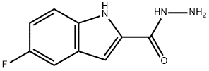 5-FLUORO-1H-INDOLE-2-CARBOXYLIC ACID HYDRAZIDE Struktur