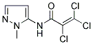 2,3,3-TRICHLORO-N-(1-METHYL-1H-PYRAZOL-5-YL)ACRYLAMIDE Struktur