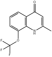 4-HYDROXY-2-METHYL-8-TRIFLUOROMETHOXYQUINOLINE Struktur