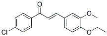 1-(4-CHLOROPHENYL)-3-(4-ETHOXY-3-METHOXYPHENYL)PROP-2-EN-1-ONE Struktur