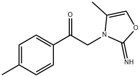 2-[2-IMINO-4-METHYL-1,3-OXAZOL-3(2H)-YL]-1-(4-METHYLPHENYL)-1-ETHANONE Struktur