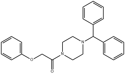 1-(4-(DIPHENYLMETHYL)PIPERAZINYL)-2-PHENOXYETHAN-1-ONE Struktur