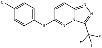 4-CHLOROPHENYL 3-(TRIFLUOROMETHYL)[1,2,4]TRIAZOLO[4,3-B]PYRIDAZIN-6-YL SULFIDE Struktur