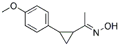 1-[2-(4-METHOXYPHENYL)CYCLOPROPYL]-1-ETHANONE OXIME Struktur