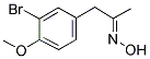 (3-BROMO-4-METHOXYPHENYL)ACETONE OXIME Struktur