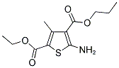 5-AMINO-3-METHYL-THIOPHENE-2,4-DICARBOXYLIC ACID 2-ETHYL ESTER 4-PROPYL ESTER Struktur