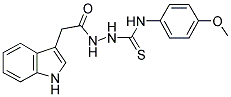 1-(2-(INDOL-3-YL)-ACETYL)-4-(4-METHOXYPHENYL)THIOSEMICARBAZIDE Struktur