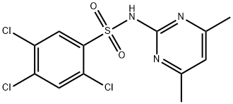 (4,6-DIMETHYLPYRIMIDIN-2-YL)((2,4,5-TRICHLOROPHENYL)SULFONYL)AMINE Struktur