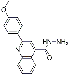 2-(4-METHOXYPHENYL)QUINOLINE-4-CARBOXYLIC ACID HYDRAZIDE Struktur