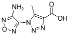 1-(4-AMINO-1,2,5-OXADIAZOL-3-YL)-5-METHYL-1H-1,2,3-TRIAZOLE-4-CARBOXYLIC ACID Struktur