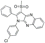 1-(4-CHLOROPHENYL)-3-(METHYLSULFONYL)-2-PHENYL-1H-PYRROLO[2,3-B]QUINOXALINE Struktur