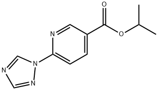 ISOPROPYL 6-(1H-1,2,4-TRIAZOL-1-YL)NICOTINATE Struktur