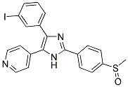 4-(3-IODOPHENYL)-2-(4-METHYLSULFINYLPHENYL)-5-(4-PYRIDYL)1H-IMIDAZOLE Struktur