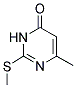 6-METHYL-2-METHYLSULFANYL-3H-PYRIMIDIN-4-ONE Struktur