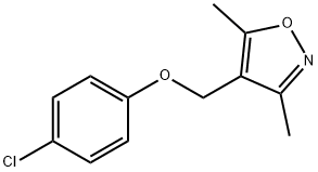 4-CHLOROPHENYL (3,5-DIMETHYL-4-ISOXAZOLYL)METHYL ETHER Struktur