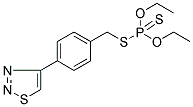 O,O-DIETHYL S-[4-(1,2,3-THIADIAZOL-4-YL)BENZYL] PHOSPHODITHIOATE Struktur