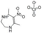 5,7-DIMETHYL-6-NITRO-3,4-DIHYDRO-2H-1,4-DIAZEPIN-1-IUM PERCHLORATE Struktur