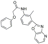 N-(2-METHYL-3-[1,3]OXAZOLO[4,5-B]PYRIDIN-2-YLPHENYL)-2-PHENOXYACETAMIDE Struktur