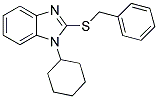 2-(BENZYLTHIO)-1-CYCLOHEXYL-1H-BENZIMIDAZOLE Struktur