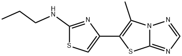 4-(6-METHYL[1,3]THIAZOLO[3,2-B][1,2,4]TRIAZOL-5-YL)-N-PROPYL-1,3-THIAZOL-2-AMINE Struktur