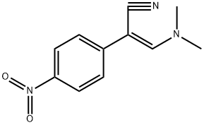 (Z)-3-(DIMETHYLAMINO)-2-(4-NITROPHENYL)-2-PROPENENITRILE Struktur