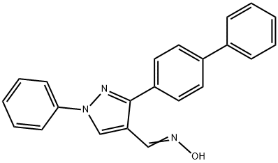 3-[1,1'-BIPHENYL]-4-YL-1-PHENYL-1H-PYRAZOLE-4-CARBALDEHYDE OXIME Struktur