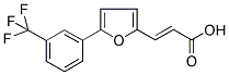 (2E)-3-(5-[3-(TRIFLUOROMETHYL)PHENYL]-2-FURYL)ACRYLIC ACID Struktur