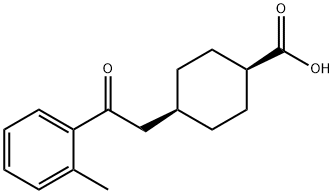 CIS-4-[2-(2-METHYLPHENYL)-2-OXOETHYL]CYCLOHEXANE-1-CARBOXYLIC ACID Struktur