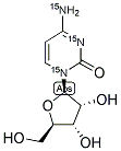 CYTIDINE (U-15N3) Struktur