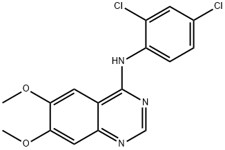 N-(2,4-DICHLOROPHENYL)-6,7-DIMETHOXY-4-QUINAZOLINAMINE Struktur